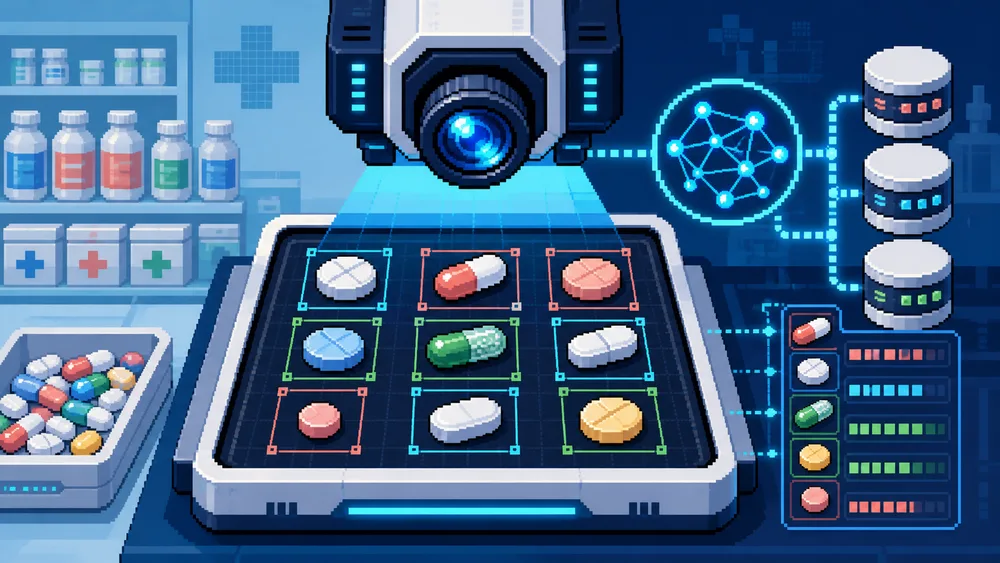 Pixel-art Bitter automated drug identification system