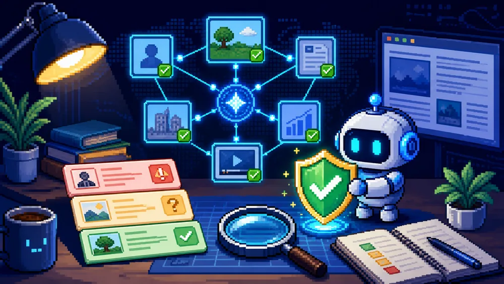 Pixel-art Vietnamese fact-checking agent